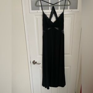 black nightgown with black lace